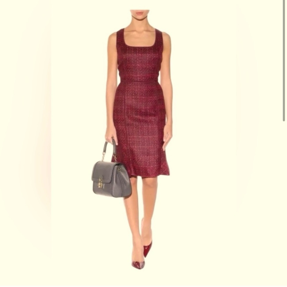 Tory Burch Sleeveless Elegant Dress Size 2 color Dip Red  chic luxury